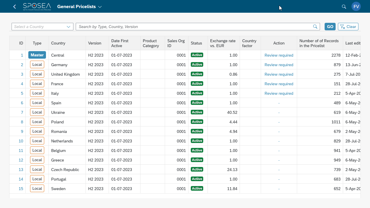 screenshot of BrightPrice Suite
